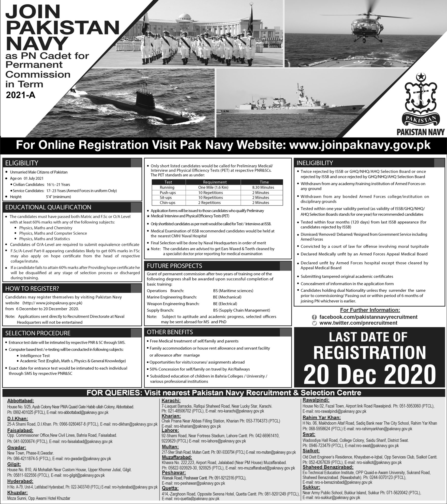 Join Pak Navy As PN Cadet & Short Service Commission