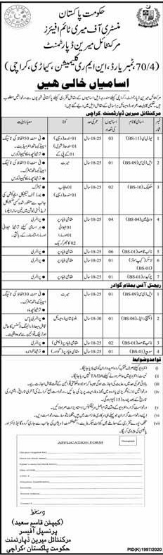  Ministry of Maritime Affairs Government Jobs in Sindh