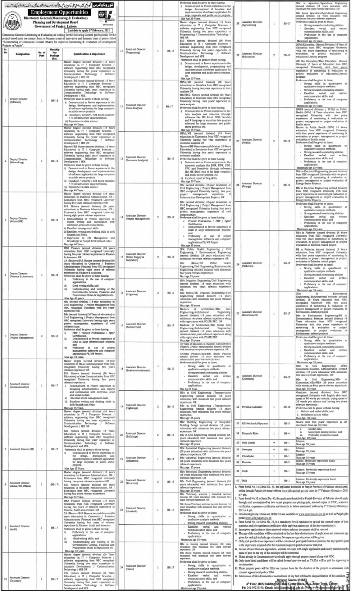 Government Jobs in Planning & Development Board